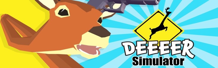 Banner DEEEER Simulator Your Average Everyday Deer Game