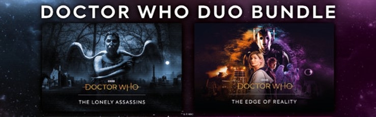 Banner Doctor Who The Edge of Reality and The Lonely Assassins