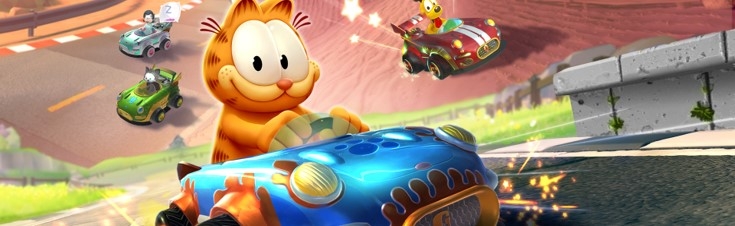 Banner Garfield Kart Furious Racing