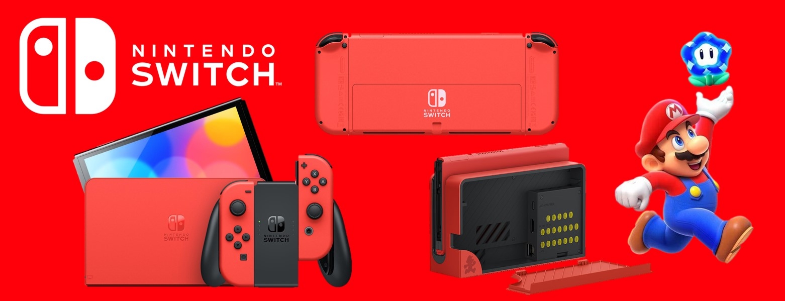 Banner Nintendo Switch - OLED Mario Red Edition