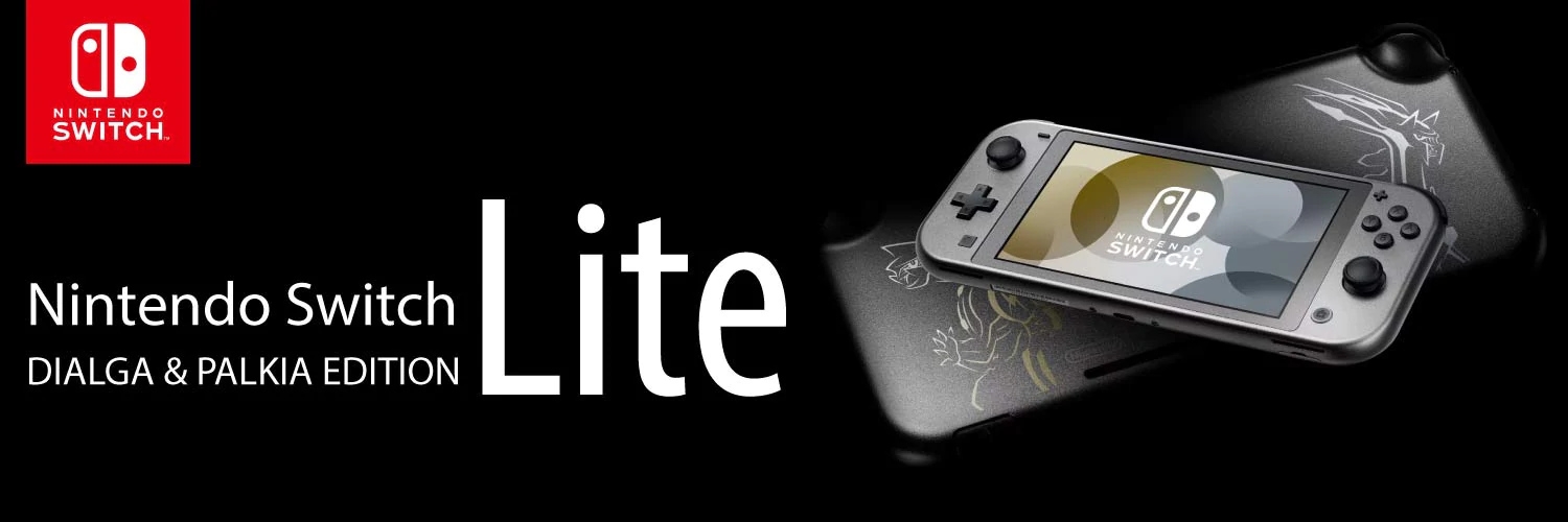 Banner Nintendo Switch Lite Dialga and Palkia Edition