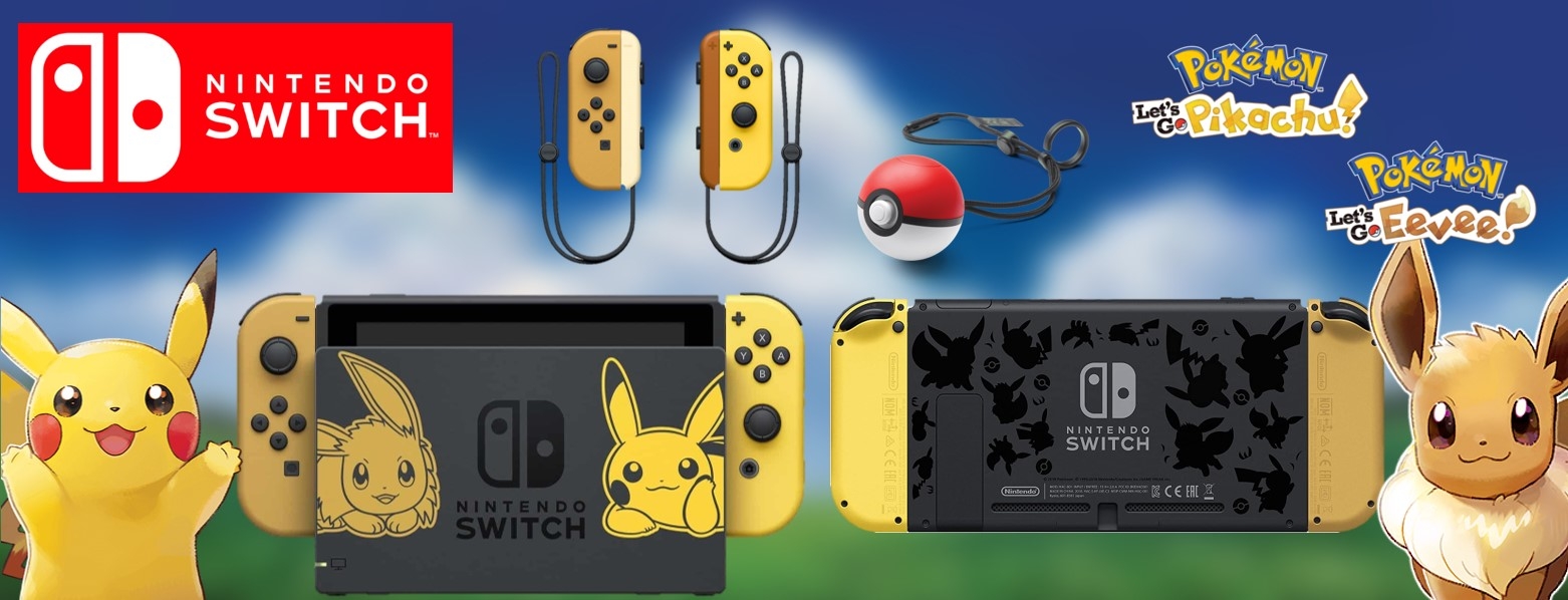 Banner Nintendo Switch Pikachu and Eevee Edition