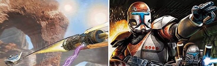 Banner Star Wars Racer and Commando Combo