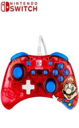 PDP Rock Candy Wired Switch Controller - Mario voor Nintendo Switch