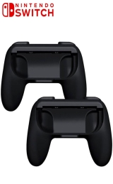 Switch Joy-Con Grip Third Party 2 stuks Zwart voor Nintendo Switch