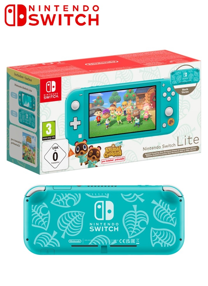 Boxshot Nintendo Switch Lite Animal Crossing: New Horizons Timmy & Tommy Aloha Edition