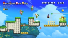 Review New Super Mario Bros. U Deluxe: Spring met tot wel 4 spelers door meer dan 160 levels, verspreid over twee games!