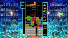 Review Tetris 99: Stapel blokjes in hele rijen en zorg dat je speelveld niet overvol raakt.