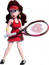 Een klassiek personage maakt haar tennis debuut! Pauline is van het Speedy-speeltype en beweegt snel over de baan!