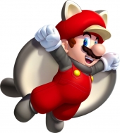 Mario is van alle markten thuis. Dankzij de Supereikel kan Eekhoorn-Mario vliegen!