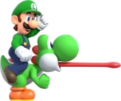 Ook de groen geklede broeder Luigi is van de partij. In sommige levels zal ook Yoshi verschijnen!