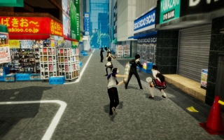 Bewapen je bijvoorbeeld met een opgerolde poster of een gitaar en verken de straten van Akihabara!