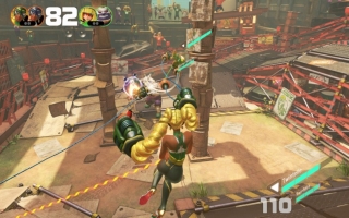 Omdat de armen van de vechters zo ver kunnen uitstrekken, is de gameplay erg uniek.