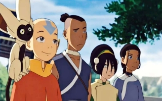 Speel als de Avatar-crew: Aang, Katara, Sokka en Toph.