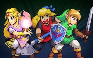 Ook Zelda en Link helpen een handje mee in dit ritmische avontuur!
