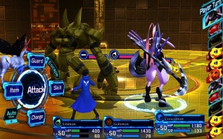 Bouw je eigen Digimon-sterrenteam om het op te nemen tegen tegenstanders in klassieke turn-based gevechten.