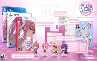 Met de premium editie krijg je nog leuke extra’s: stickers, een gedicht van Monika, een lidkaart, soundtrack en 4 character standees!