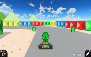 Deze game kent geen limiet, iemand heeft zelfs Super Mario Kart van de Super Nintendo nagemaakt!