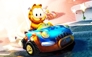 Garfield is terug, maar nu in een spannende Mario Kart-racekloon!