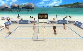 Speel beach volleybal in deze tropische game!