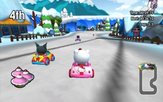 De banen zijn simpel gemaakt zodat elke Hello Kitty fan deze WiiU game kan spelen!