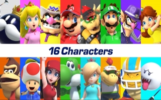 Stap de golfbaan op met Mario en zijn vrienden. In totaal zijn er 16 personages met ieder zijn eigen special moves!