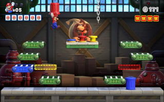 Help Mario om Donkey Kong een lesje te leren in dit puzzelspel.