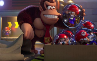 Oh nee, Donkey Kong heeft alle Mini Marios gestolen!