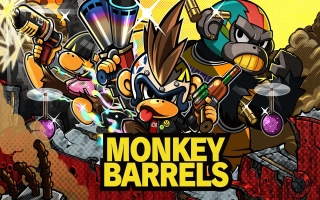 Monkey Barrels: Afbeelding met speelbare characters
