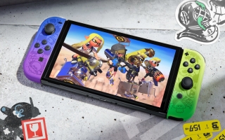 Nintendo Switch - OLED - Splatoon 3 Edition: Afbeelding met speelbare characters