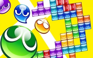 Zowel Puyo Puyo als Tetris kan je spelen!