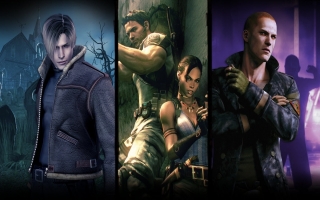 Deze bundel verzamelt de horrorklassieker Resident Evil 4 en zijn twee opvolgers, 5 en 6.