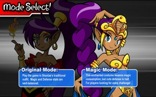 Speel als <a href = https://www.marioswitch.nl/Switch-spel-info.php?t=Shantae_Half-_Genie_Hero_Ultimate_Edition target = _blank>Shantae</a> in haar normale outfit of in haar Enchanted-kostuum.
