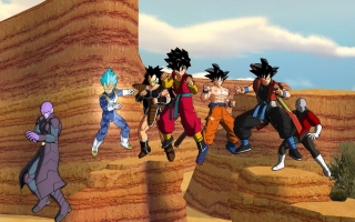 Super Dragon Ball Heroes: World Mission: Afbeelding met speelbare characters