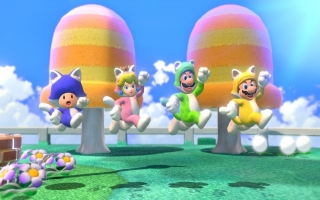 Speel met Mario en zijn vrienden met een nieuwe power-up: kat-vorm!