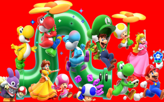 Super Mario Bros. Wonder: Afbeelding met speelbare characters