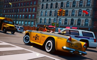 Taxi Chaos: Afbeelding met speelbare characters