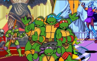 Teenage Mutant Ninja Turtles: Shredder’s Revenge: Afbeelding met speelbare characters