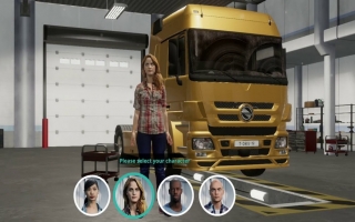 Truck Driver: Afbeelding met speelbare characters