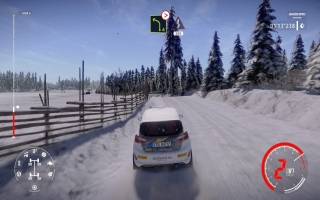 Ook kan je door de sneeuw rijden maar let op, het kan glad zijn!